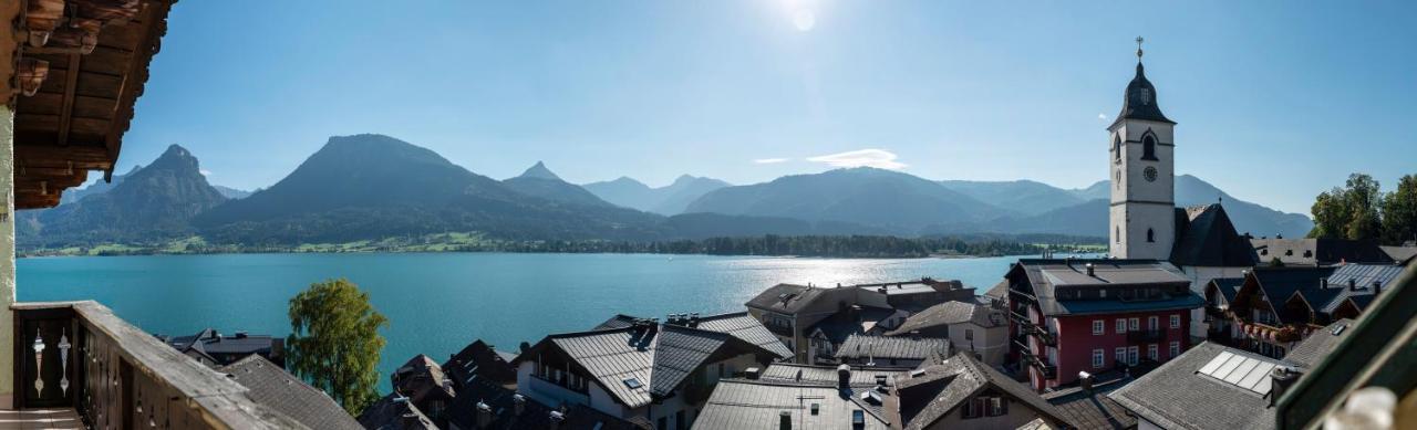 Aberseeblick Pension Ellmauer Daire Saint Wolfgang Dış mekan fotoğraf