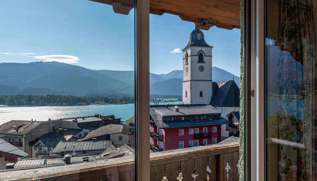 Aberseeblick Pension Ellmauer Daire Saint Wolfgang Dış mekan fotoğraf