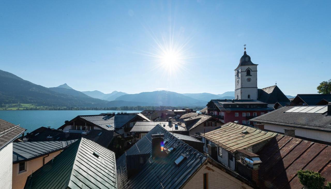 Aberseeblick Pension Ellmauer Daire Saint Wolfgang Dış mekan fotoğraf