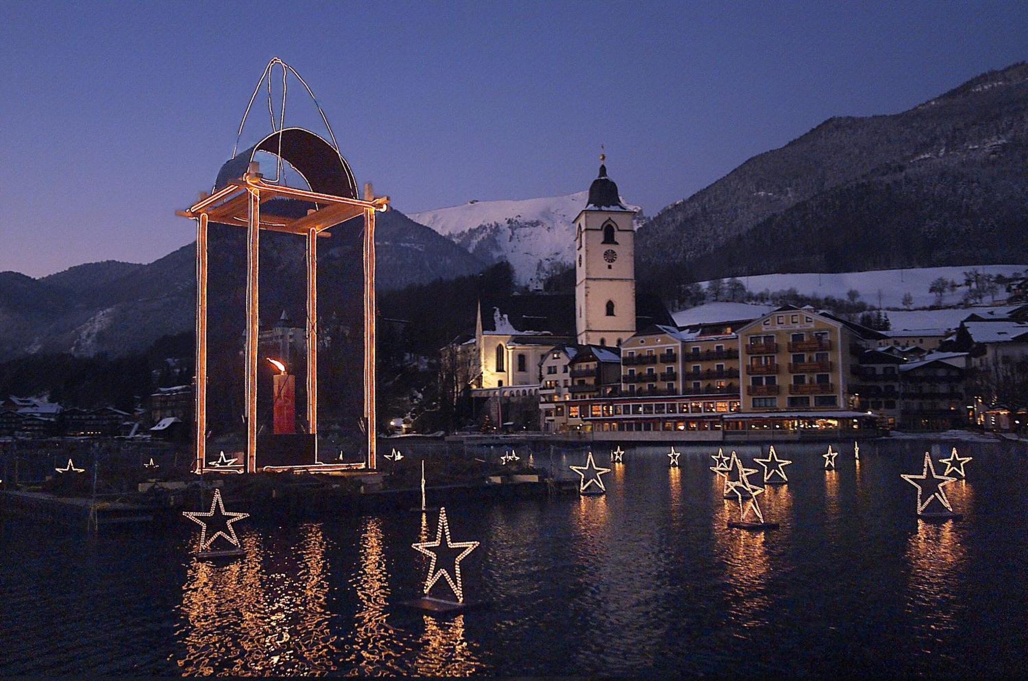 Aberseeblick Pension Ellmauer Daire Saint Wolfgang Dış mekan fotoğraf