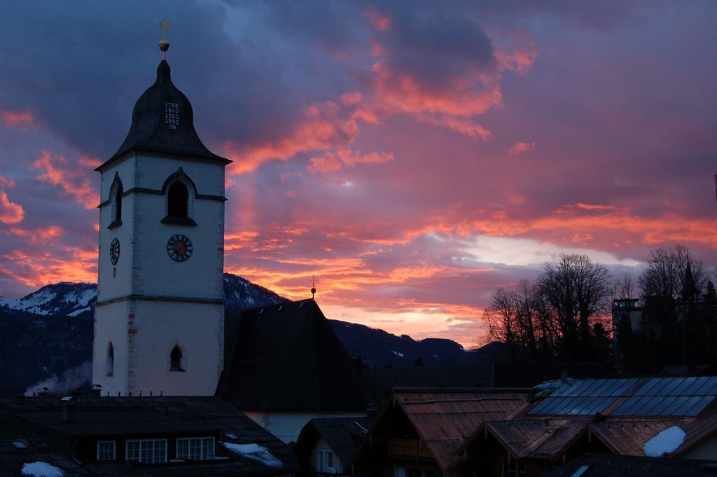 Aberseeblick Pension Ellmauer Daire Saint Wolfgang Dış mekan fotoğraf